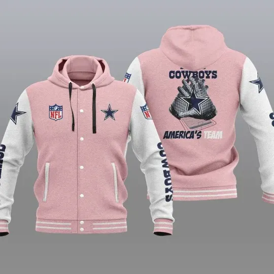 Dallas Cowboys Hooded Baseball Jacket