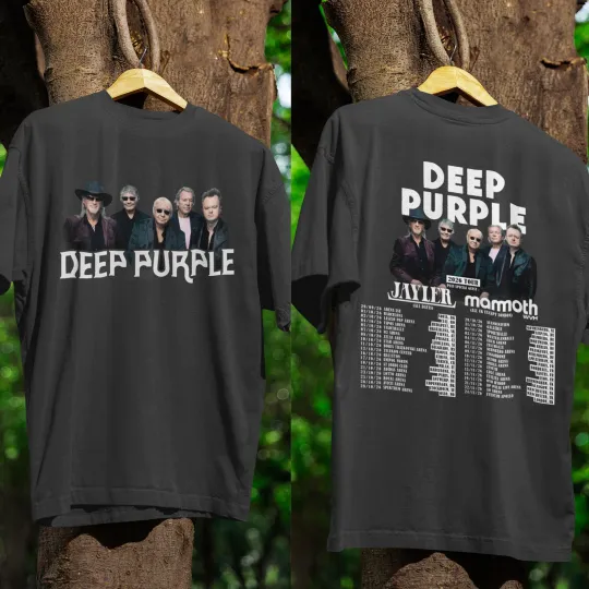 Deep Purple World Tour 2026 T-Shirt | Rock Band Concert Tee | Classic Rock Fan Shirt | Music Tour Merch