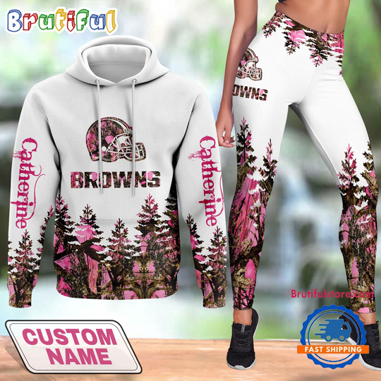 football Cleveland Browns Special Football Hunting Hoodie And Leggings, Football Limited Hoodie Legging Set