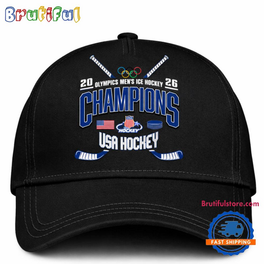 Team USA 2026 Olympic Men’s Ice Hockey Champions Limited Edition Black Cap
