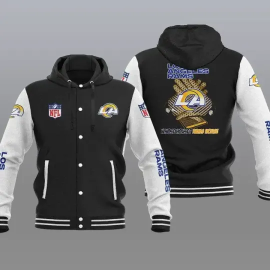 Los Angeles Rams Hooded Baseball Jacket