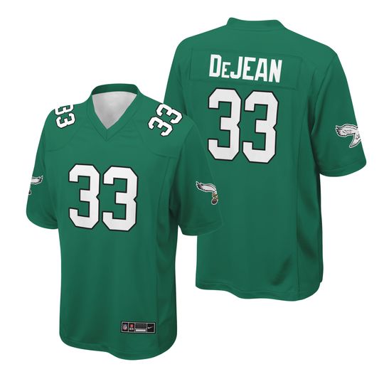 Men’s Cooper DeJean Kelly Green Alternate Game Jersey #33