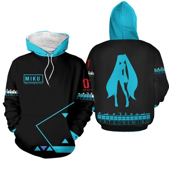 Miku Hatsune Anime Hoodie Unisex Pullover Sweatshirt