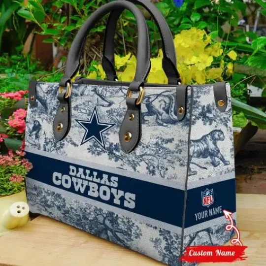 Discover Dallas Cowboys Personalized Leather Bag