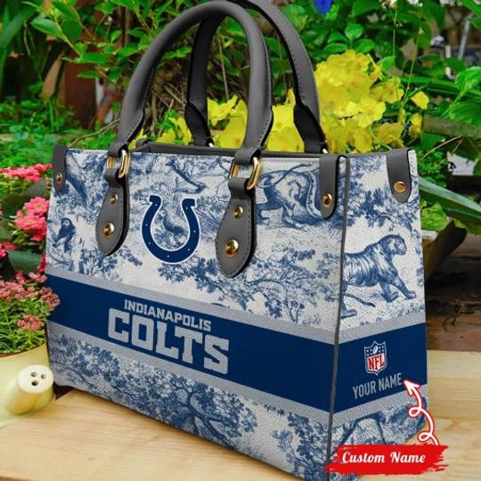 Indianapolis Colts Personalized Leather Bag