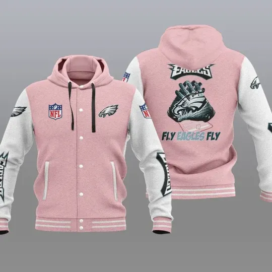 Philadelphia Eagles Hooded Baseball Jacket