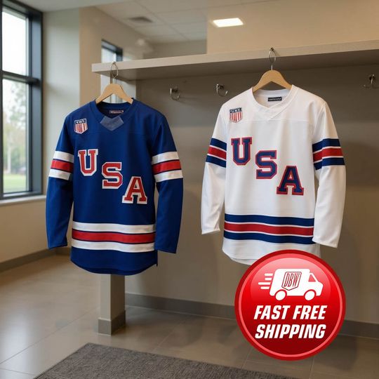 Team USA Hockey Jersey, USA Gold Hockey Jersey For Fan
