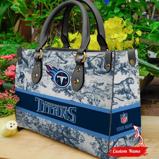 Tennessee Titans Personalized Leather Bag