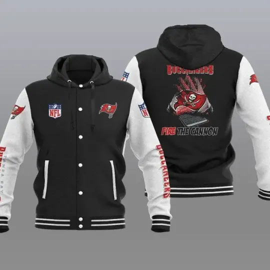 Tampa Bay Buccaneers Hooded Baseball Jacket