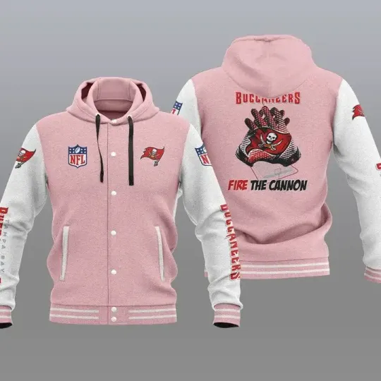 Tampa Bay Buccaneers Hooded Baseball Jacket