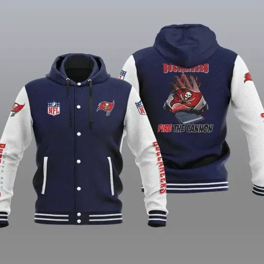 Tampa Bay Buccaneers Hooded Baseball Jacket