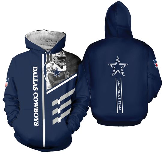 Track Suit Dallas Cowboys Mens Zip Hoodie Jogger Set