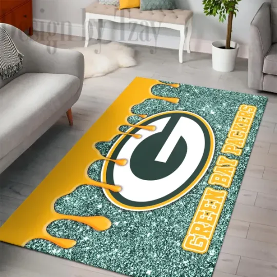 Green Bay Packers Living Room Rectangle Rug
