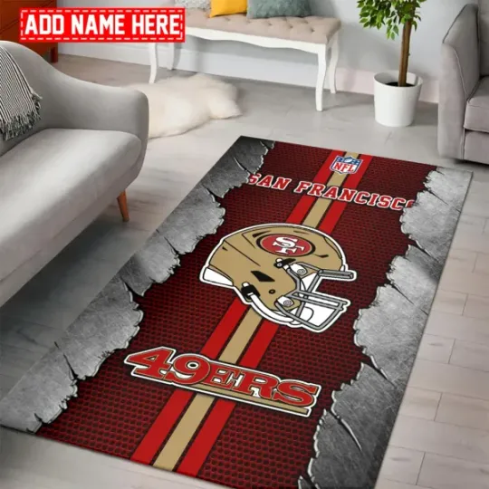 San Francisco 49ers Living Room Rectangle Rug