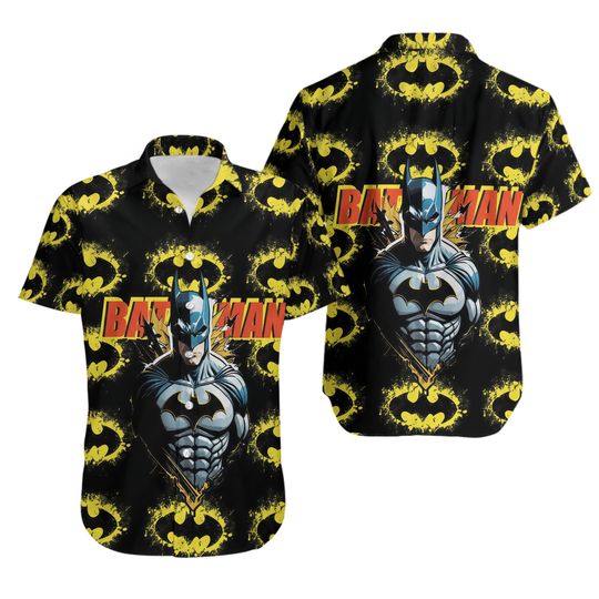 Discover Batman Comic Pattern Batman Is My Superhero Fathers Day 3D HAWAII SHIRT