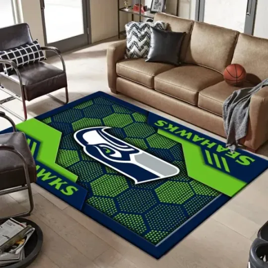 Seattle Seahawks Rectangle Rug