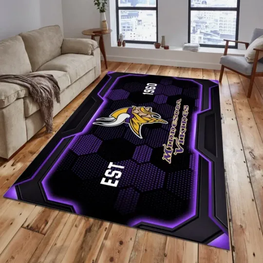 Minnesota Vikings Rectangle Rug