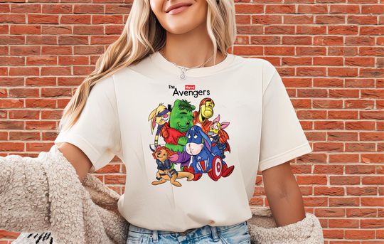 Discover Winnie the Pooh Avengers Disney Tshirt | Unisex Adult Tee | Hoodie Sweatshirt | Premium DTF Print | Kids Option | O272