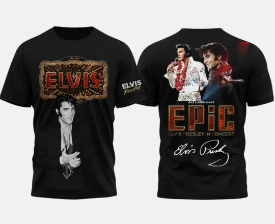 Discover Elvis Presley in Concert 2026 All Over Print Shirt 3D