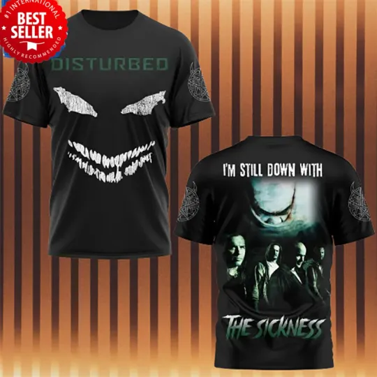 Discover Disturbed The Sickness Double Side 3D T Shirt All Size