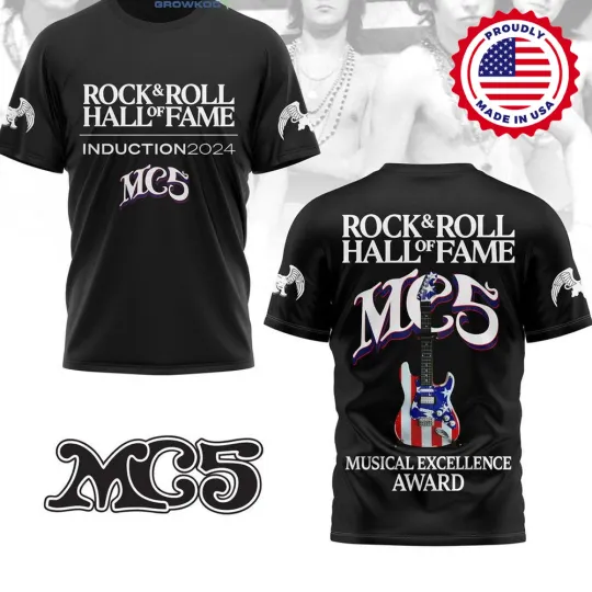 Discover M5 Hall Of Fame Induction 2024 Rock And Roll 3D T-Shirt
