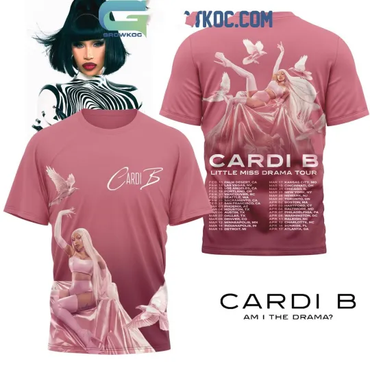 Discover Cardi B Little Miss Drama Tour 3D T Shirt