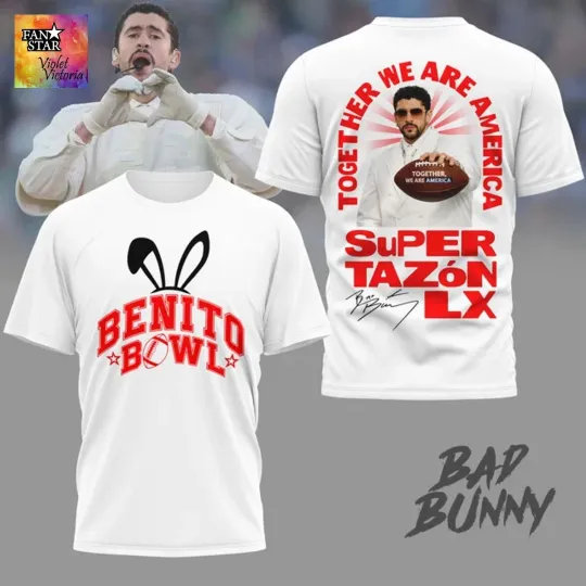 Discover Bad Buny Benito Bowl Signature 3D T-Shirt