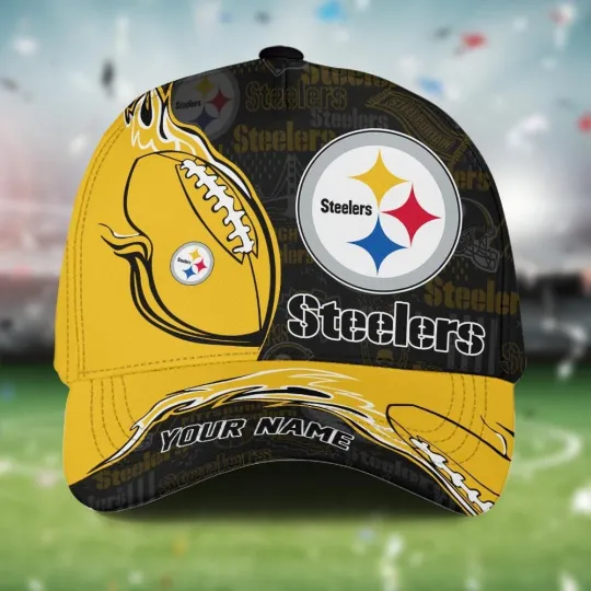 Custom Name Pittsburgh Football Team Steelerss Cap For Fans