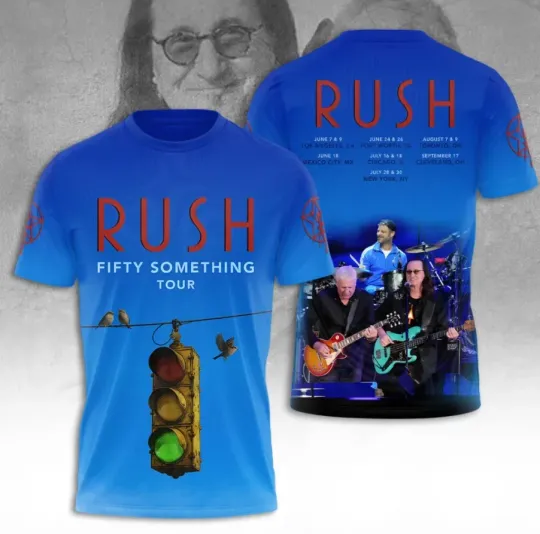 Discover Rush 3D AOP Band Black shirt Gift fans
