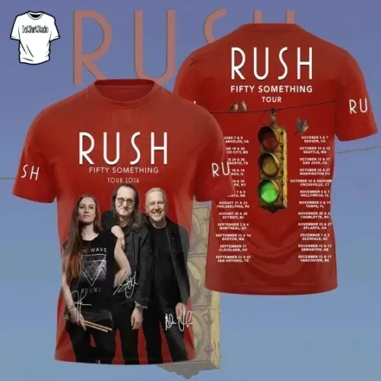 Discover Rush Fifty Something Tour 3D AOp All size shirt GIft fans