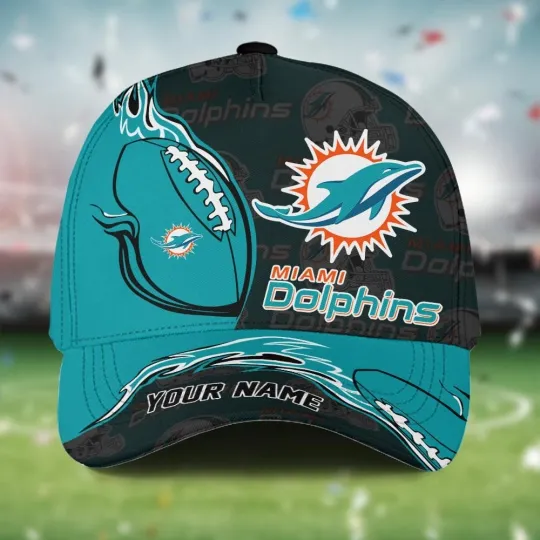 Discover Custom Name Miami Football Team Dolphinss Cap For Fans