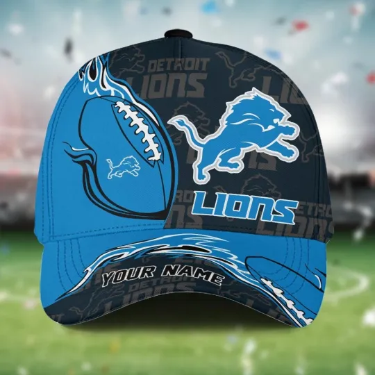 Discover Custom Name Detroit Football Team Lionss Cap For Fans