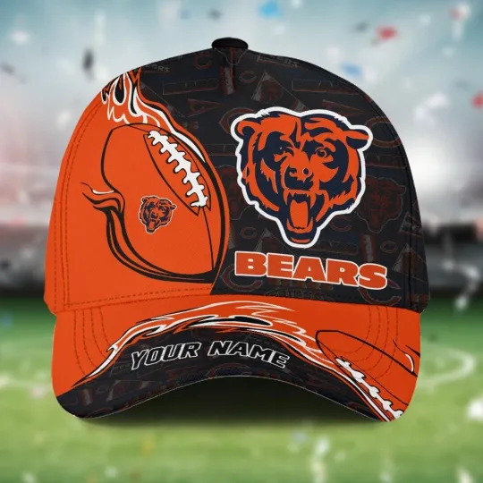 Discover Custom Name Chicago Football Team Bearss Cap For Fans