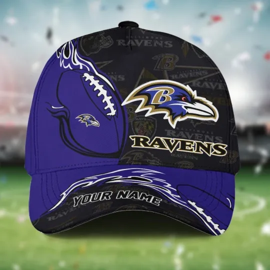 Discover Custom Name Baltimore Football Team Ravenss Cap For Fans