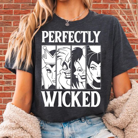 Discover Perfectly Wicked Disney Villains T-Shirt