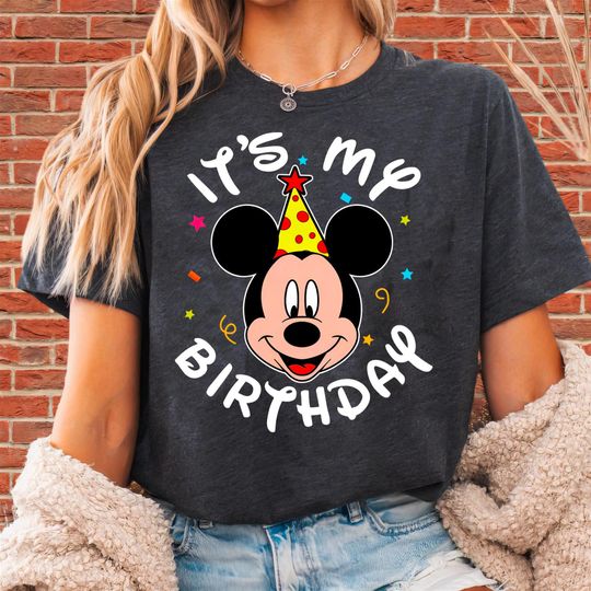 Discover Mickey Mouse It's My Birthday Mickey Birthday T-Shirt