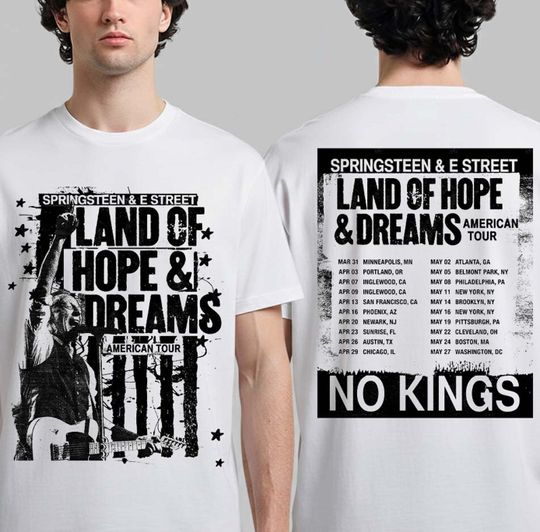 Discover Bruce Springsteen & The E Street Band Tour 2026 T-shirt