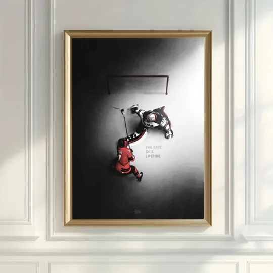 Discover USA Hockey Team Olympic 2026 Vertical Posterdisplaying The Save of a Lifetime