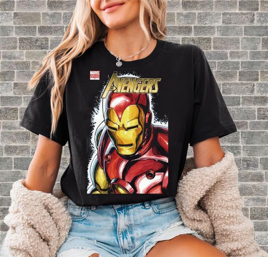 Discover Avengers Iron Man Figure T-Shirt