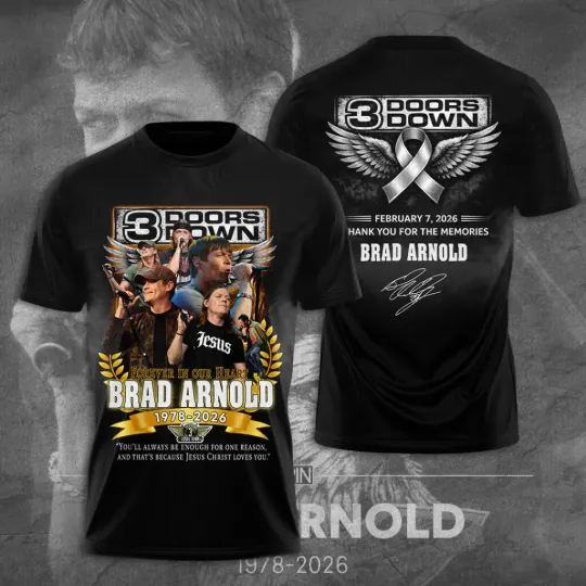Discover 3 Doors Down x Brad Arnold 3D Tee S-5XL