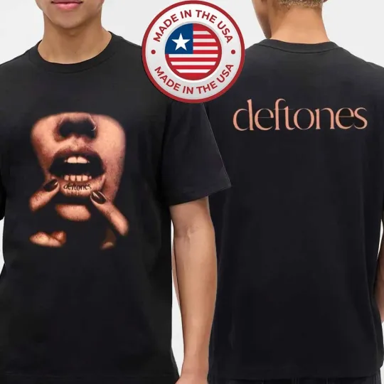 Discover Deftone 2026 EU UK Tour Dates Double Sided T-Shirt