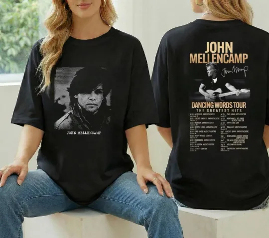 Discover John Mellencamp Dancing Words Tour 2026 T-Shirt