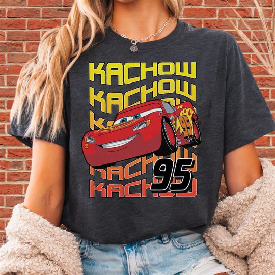 Disney Pixar Lightning Mcqueen Kachow T-Shirt