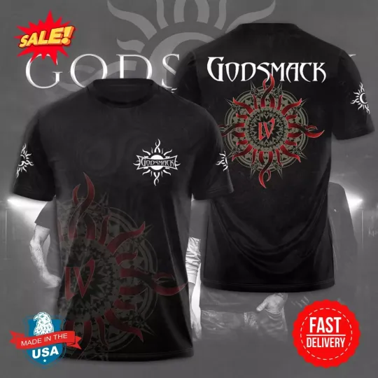 Discover Collection Godsmack Band Music Black S to 5XL 3D Shirt CA024