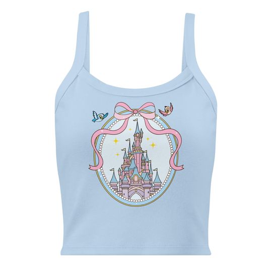 Discover Coquette Castle Tank Crop Top | Fairytale Princess Aesthetic | Magic & Theme Park