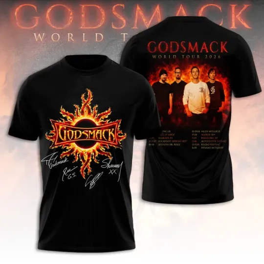 Discover Vintage Godsmack 3D Shirt S-5XL
