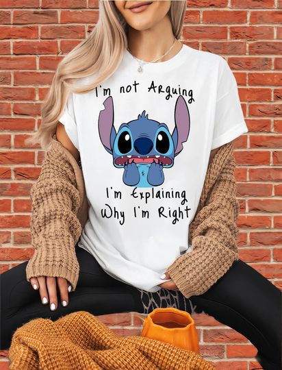 Discover Stitch Not Arguing T-Shirt