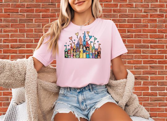 Discover Disney Princess Christmas Castle T-Shirt