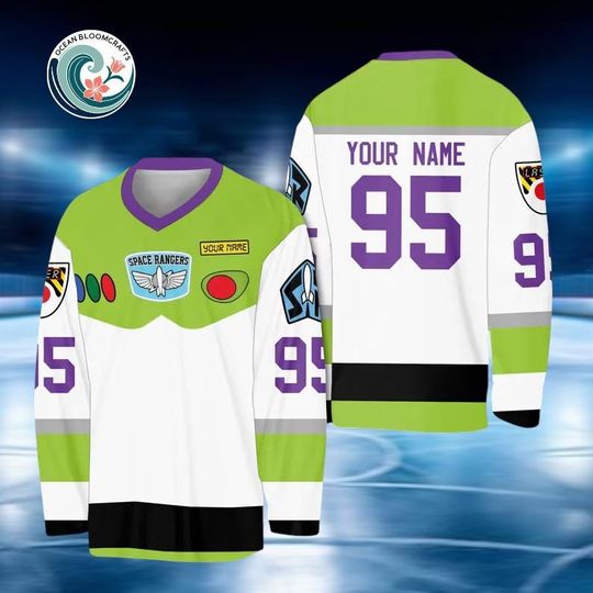 Personalized Disney Toy Story Hockey Jersey Buzz Lightyear Custom Matching Jersey for Fans
