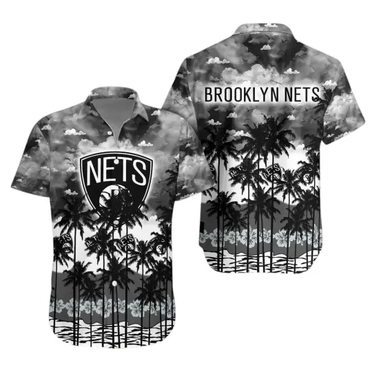 Discover Brooklyn Basketball Team Netss Hawaiian Button Down Shirt Unisex Adults S-5XL